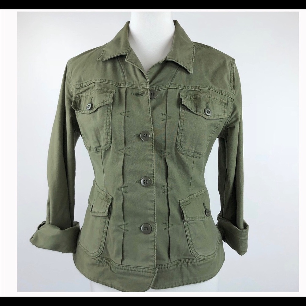 Lucky Brand Olive Green Utility Jacket small